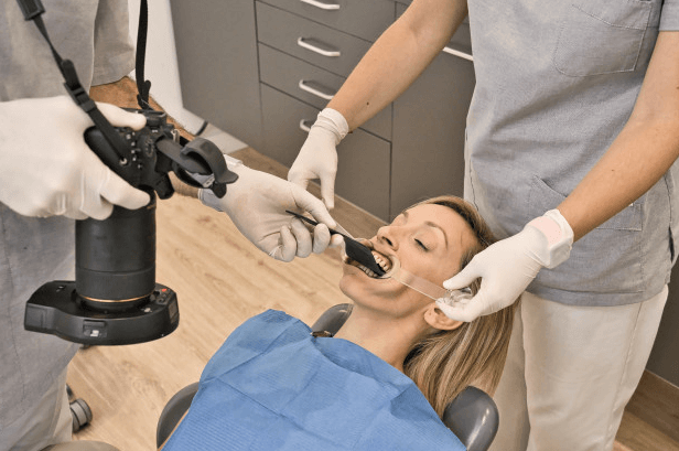 fotografia odontologica paciente foto