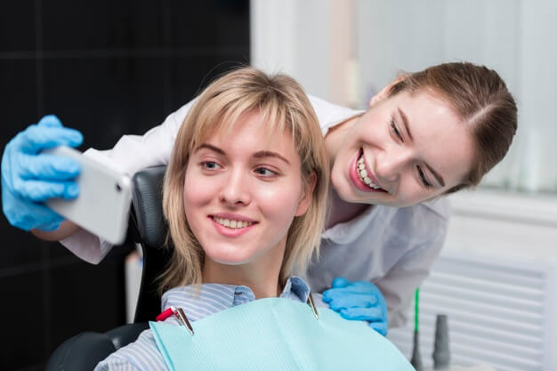 post para dentistas selfie